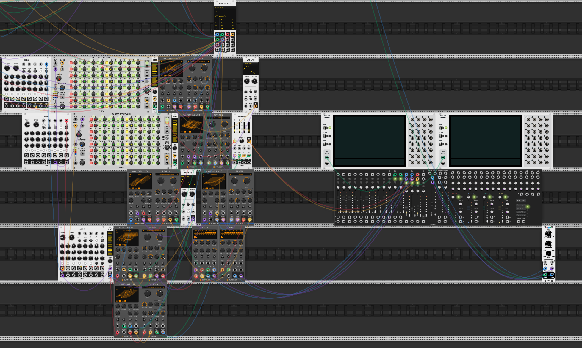 VCV Rack patch used for the Dissolution stage